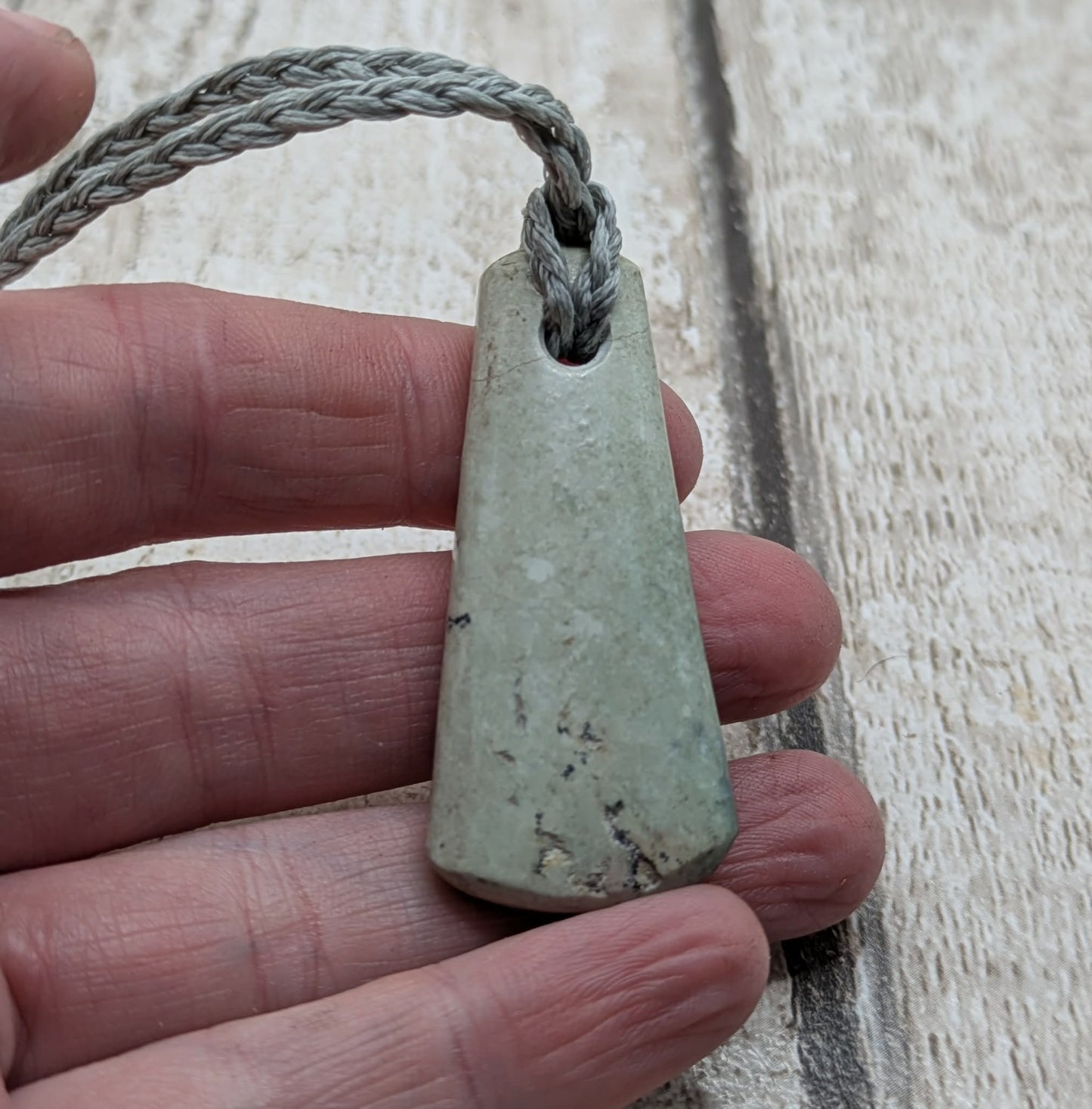 New Zealand Pounamu greenstone nephrite jade roimata pendant.