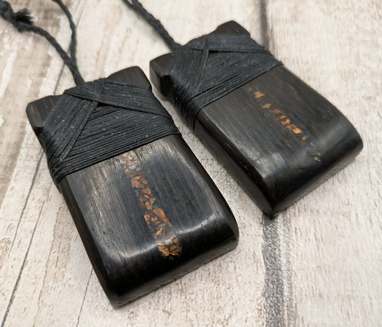 Hei Toki Adze Pendant with Mammoth Tooth Inlay – Statement Talisman from North Sea Doggerland, Handcrafted, website Exclusive