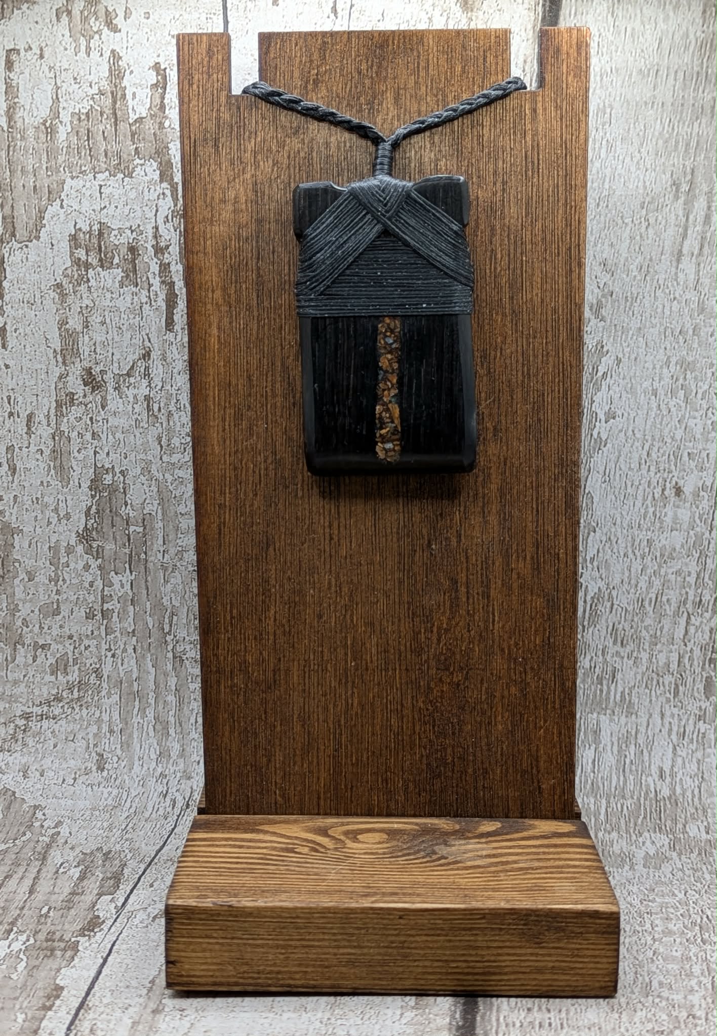 Hei Toki Adze Pendant with Mammoth Tooth Inlay – Statement Talisman from North Sea Doggerland, Handcrafted, website Exclusive