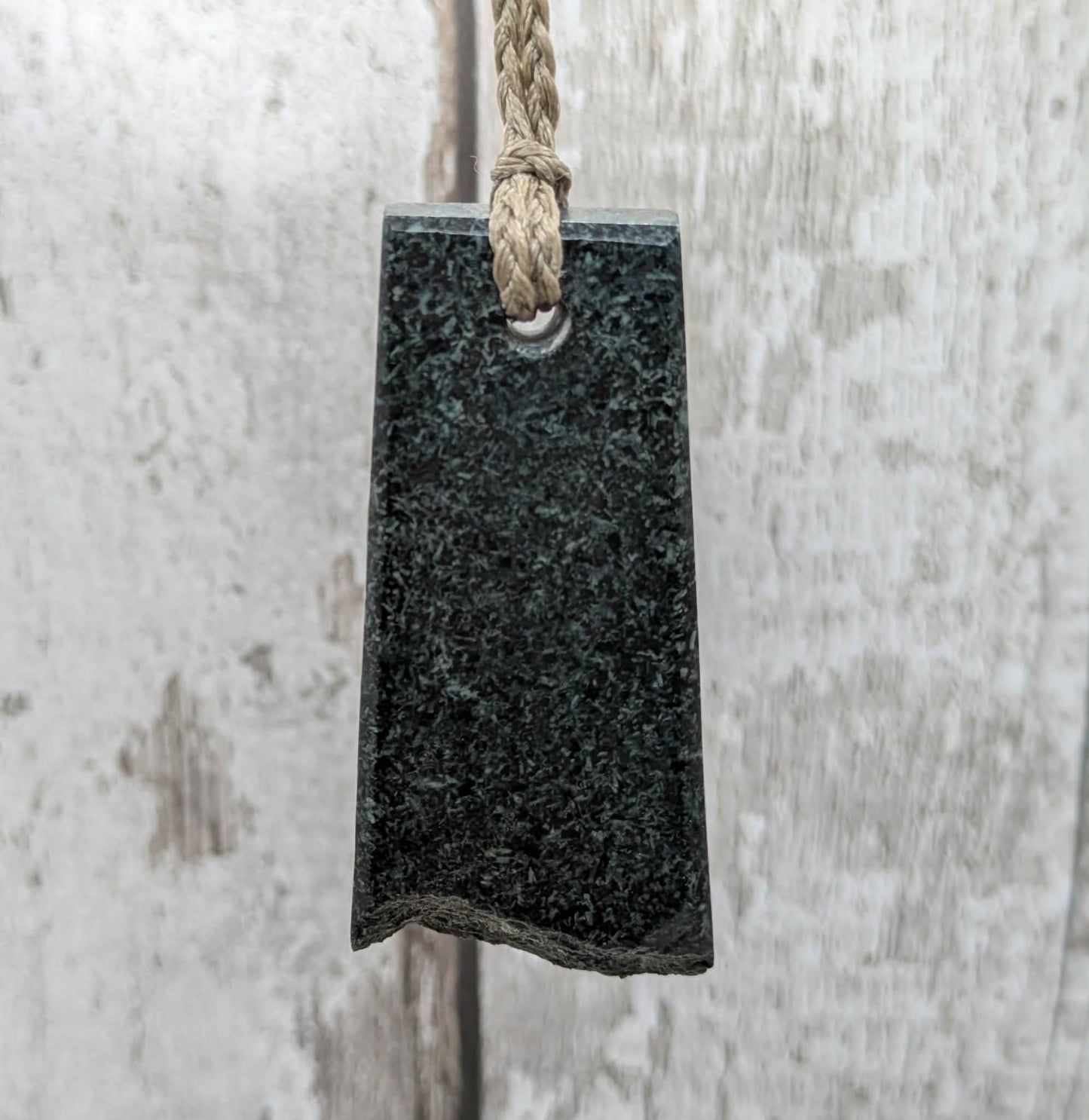 Preseli bluestone large statment pendant with live edge.