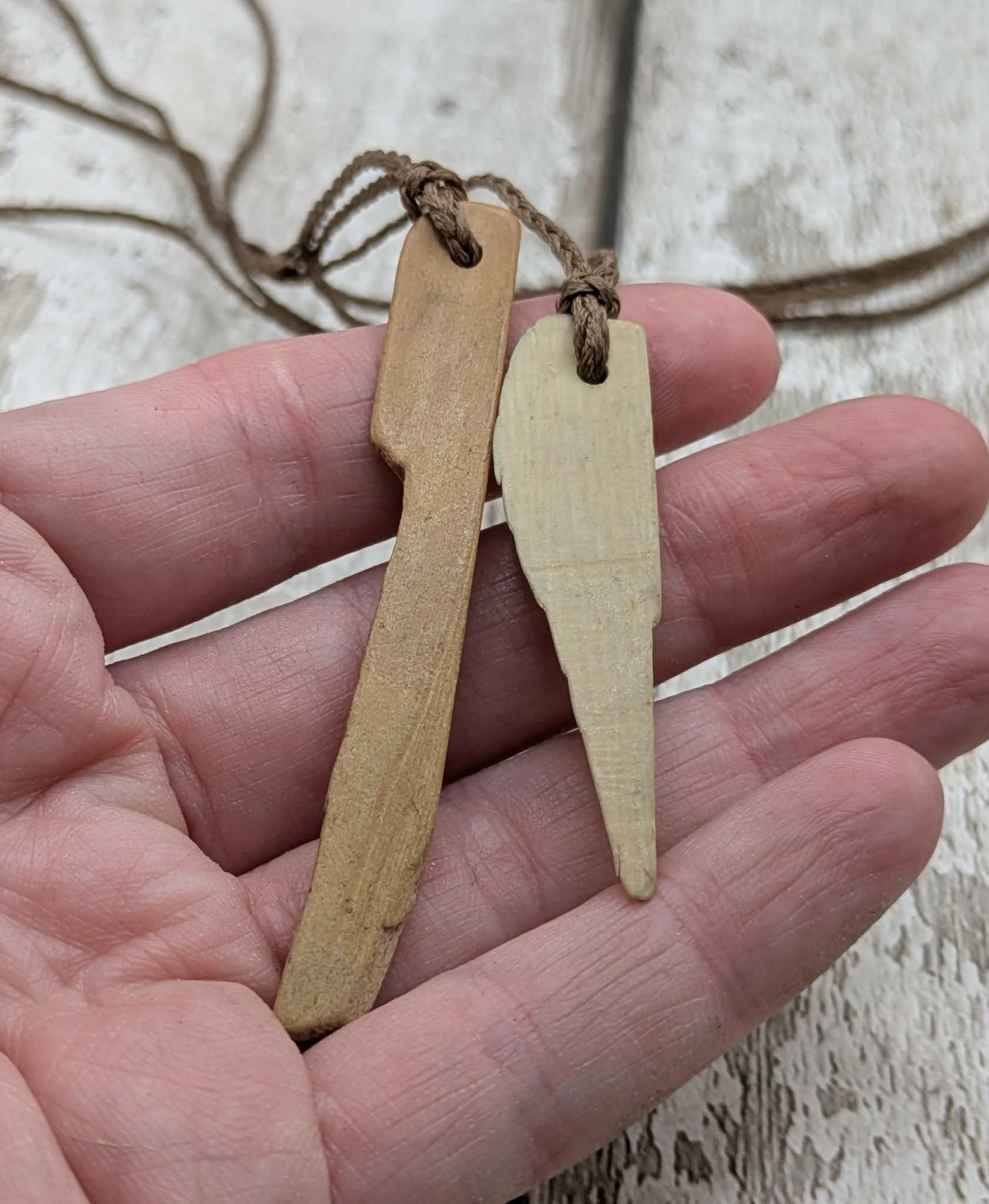 Russian mammoth ivory tusk pendant piece.