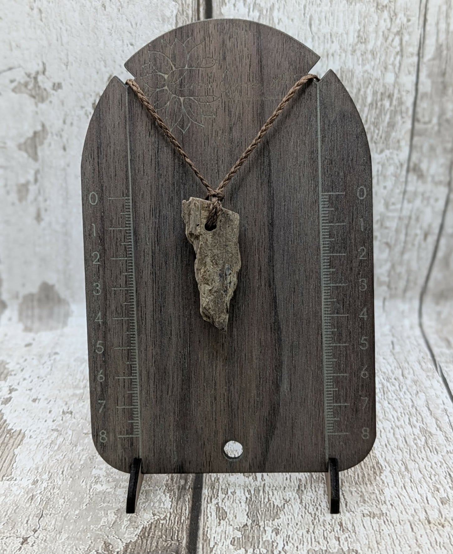 British small mammoth ivory tusk fossil pendant from Oxfordshire.