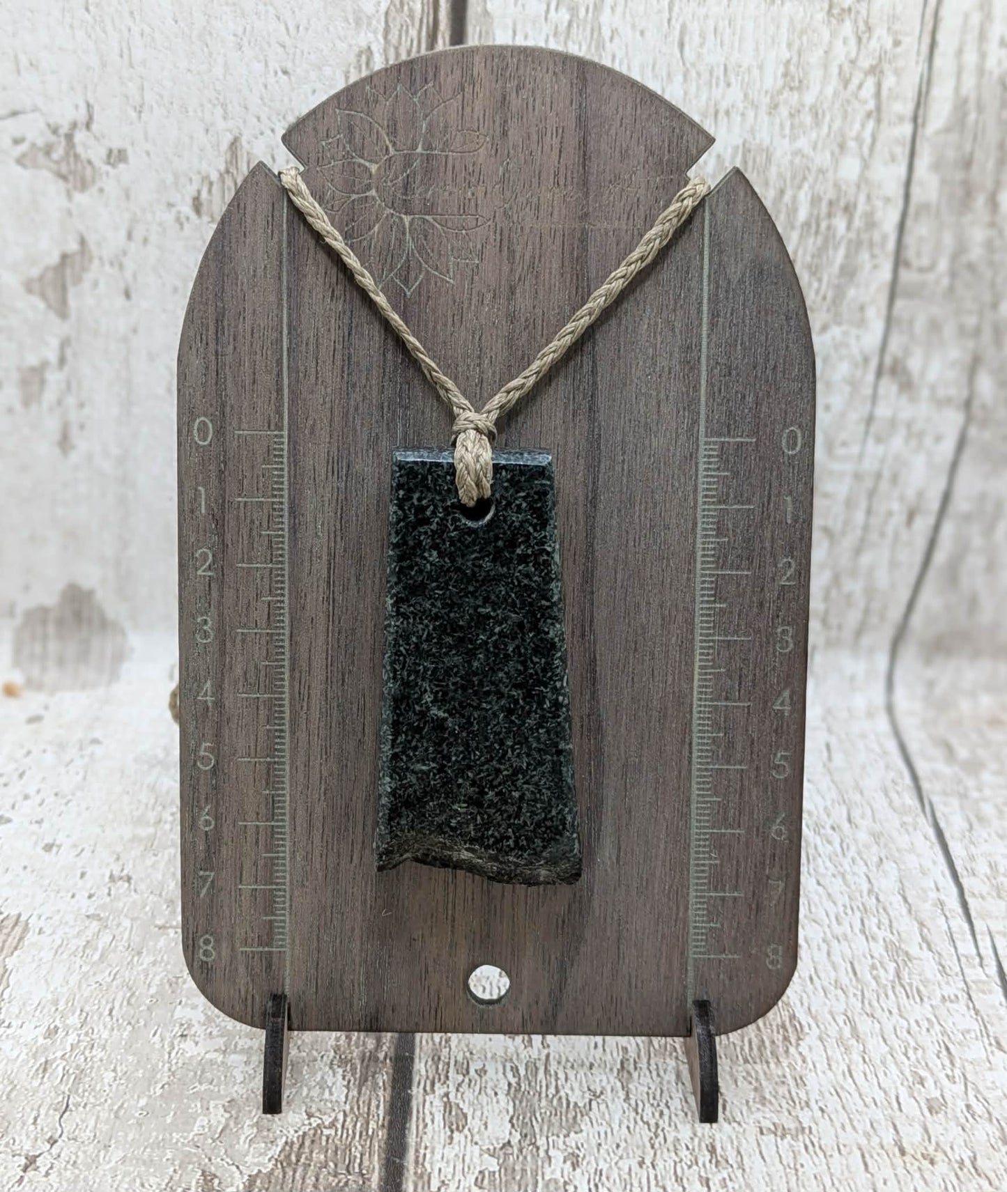 Preseli bluestone large statment pendant with live edge.