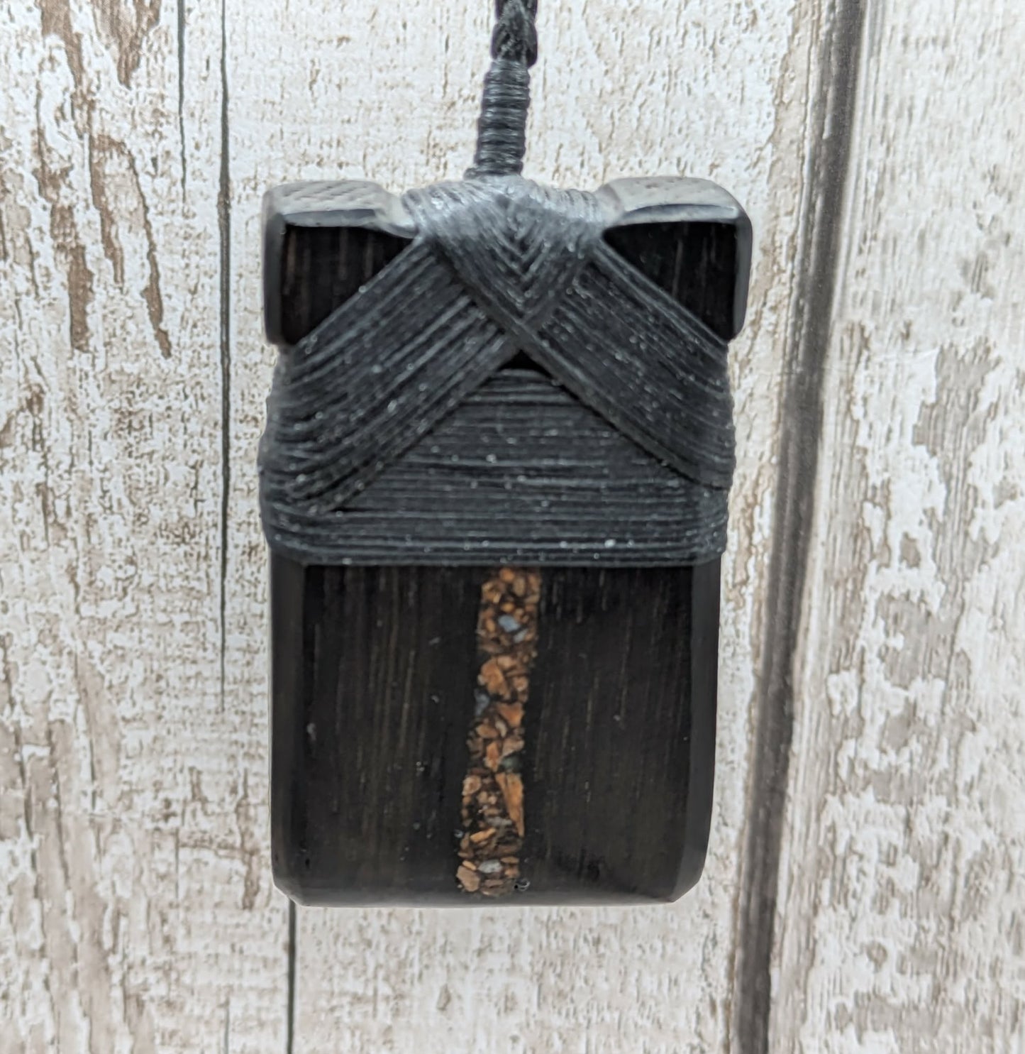 Hei Toki Adze Pendant with Mammoth Tooth Inlay – Statement Talisman from North Sea Doggerland, Handcrafted, website Exclusive