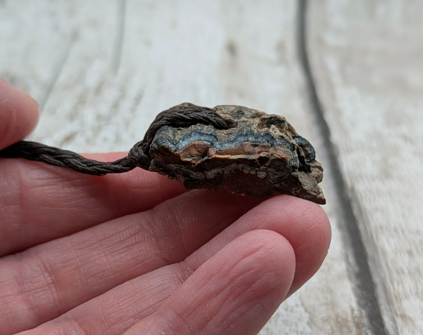 Mammoth tooth chunk pendant.