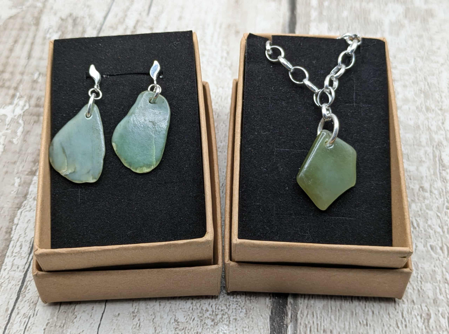 Made to order, New Zealand Pounamu jade tumbled stone on silver belcher chain.