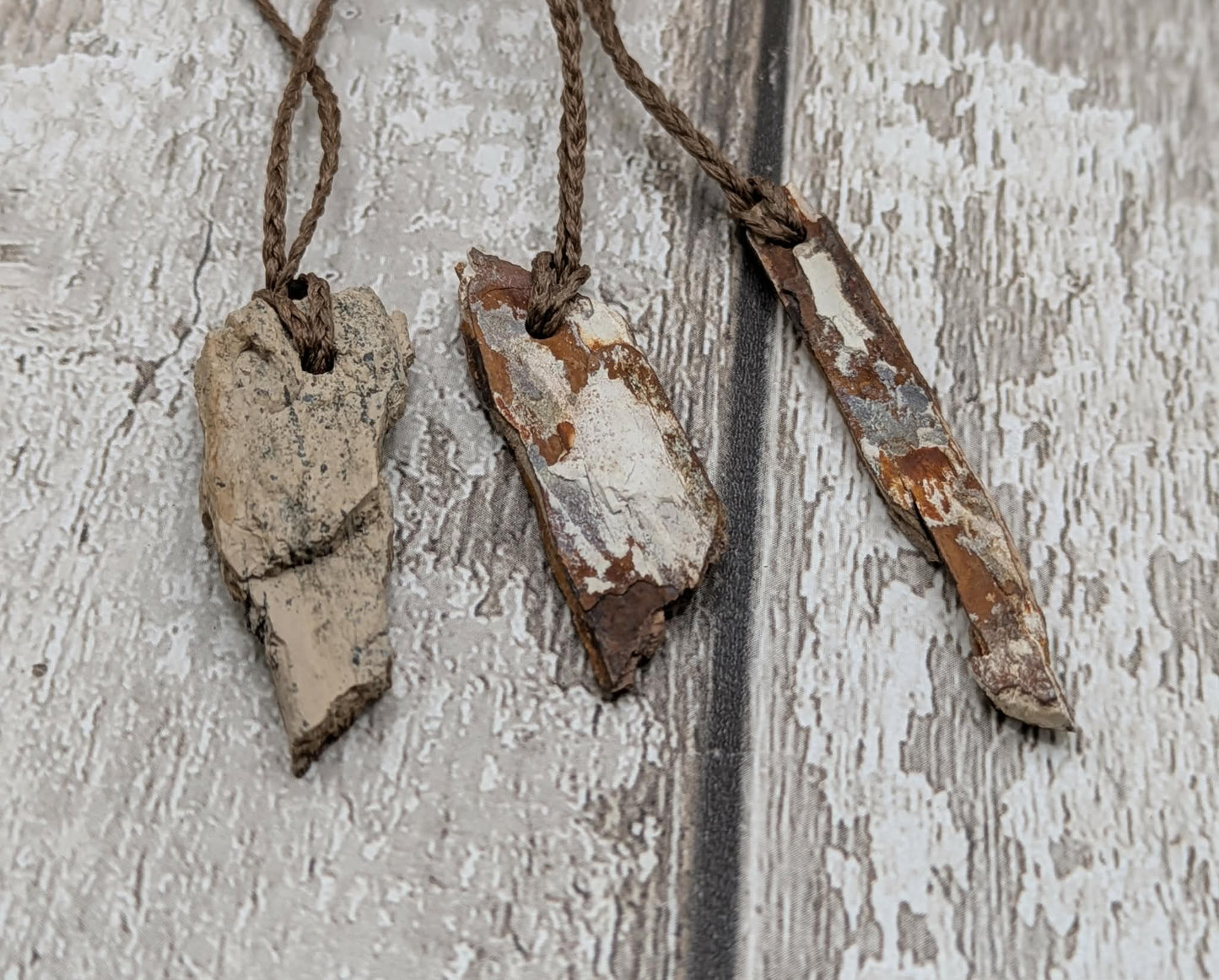 British small mammoth ivory tusk fossil pendant from Oxfordshire.