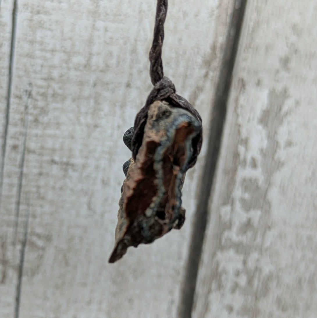 Mammoth tooth chunk pendant.