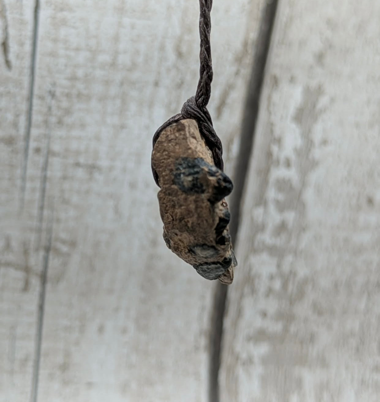 Mammoth tooth chunk pendant.
