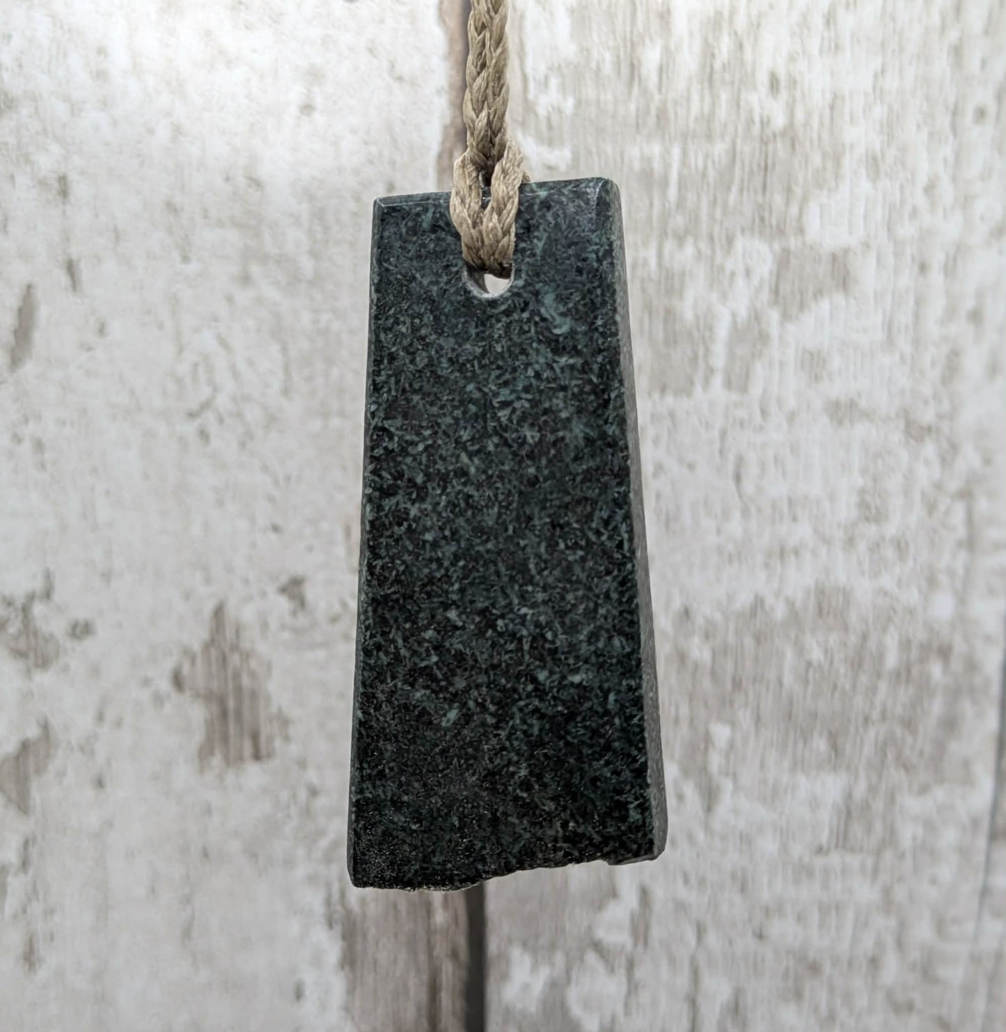Preseli bluestone large statment pendant with live edge.