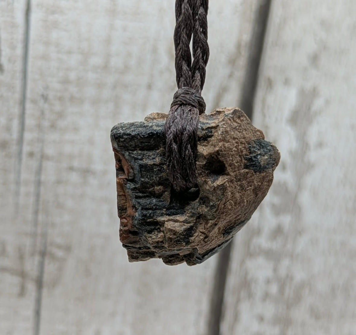 Mammoth tooth chunk pendant.