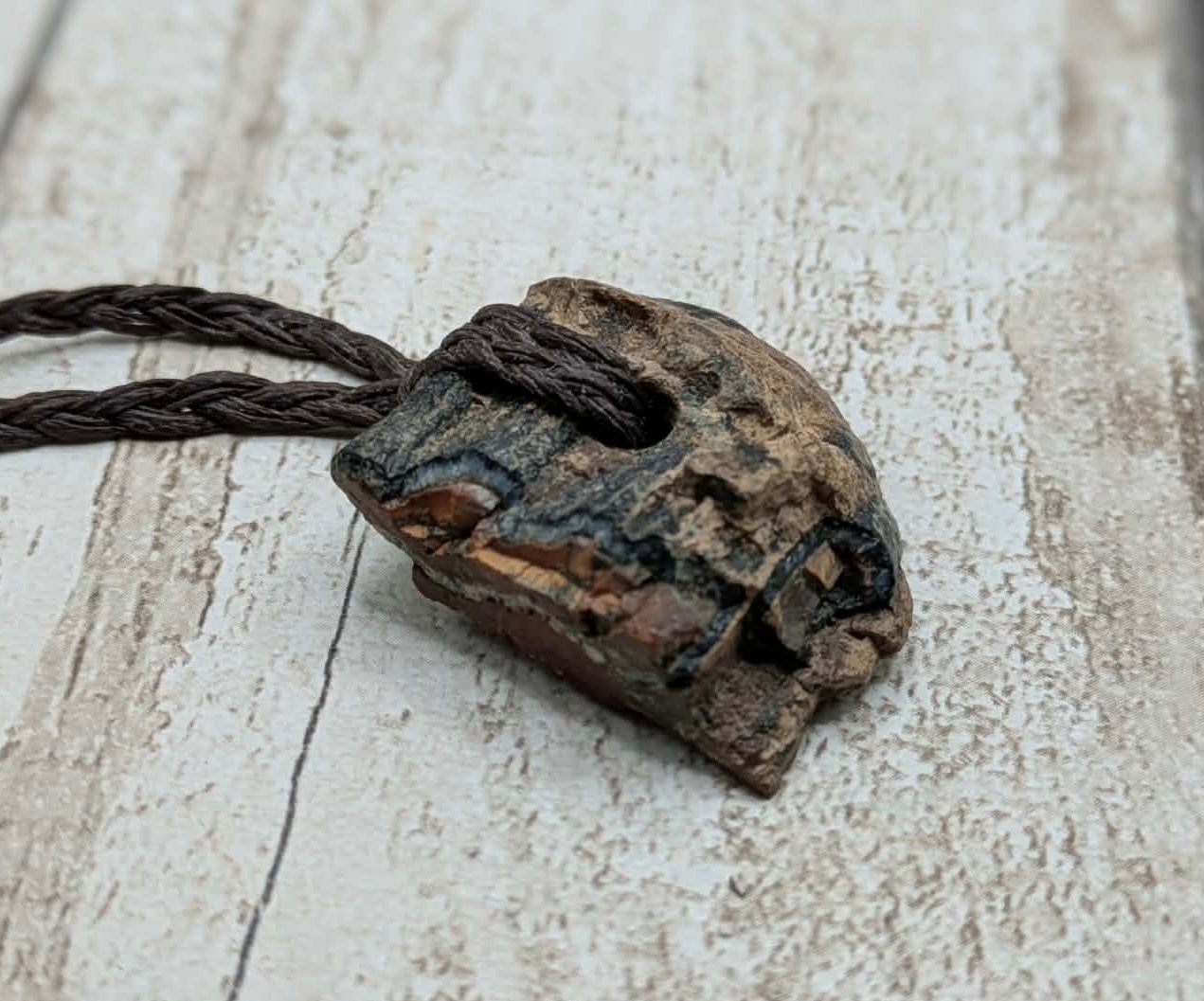 Mammoth tooth chunk pendant.