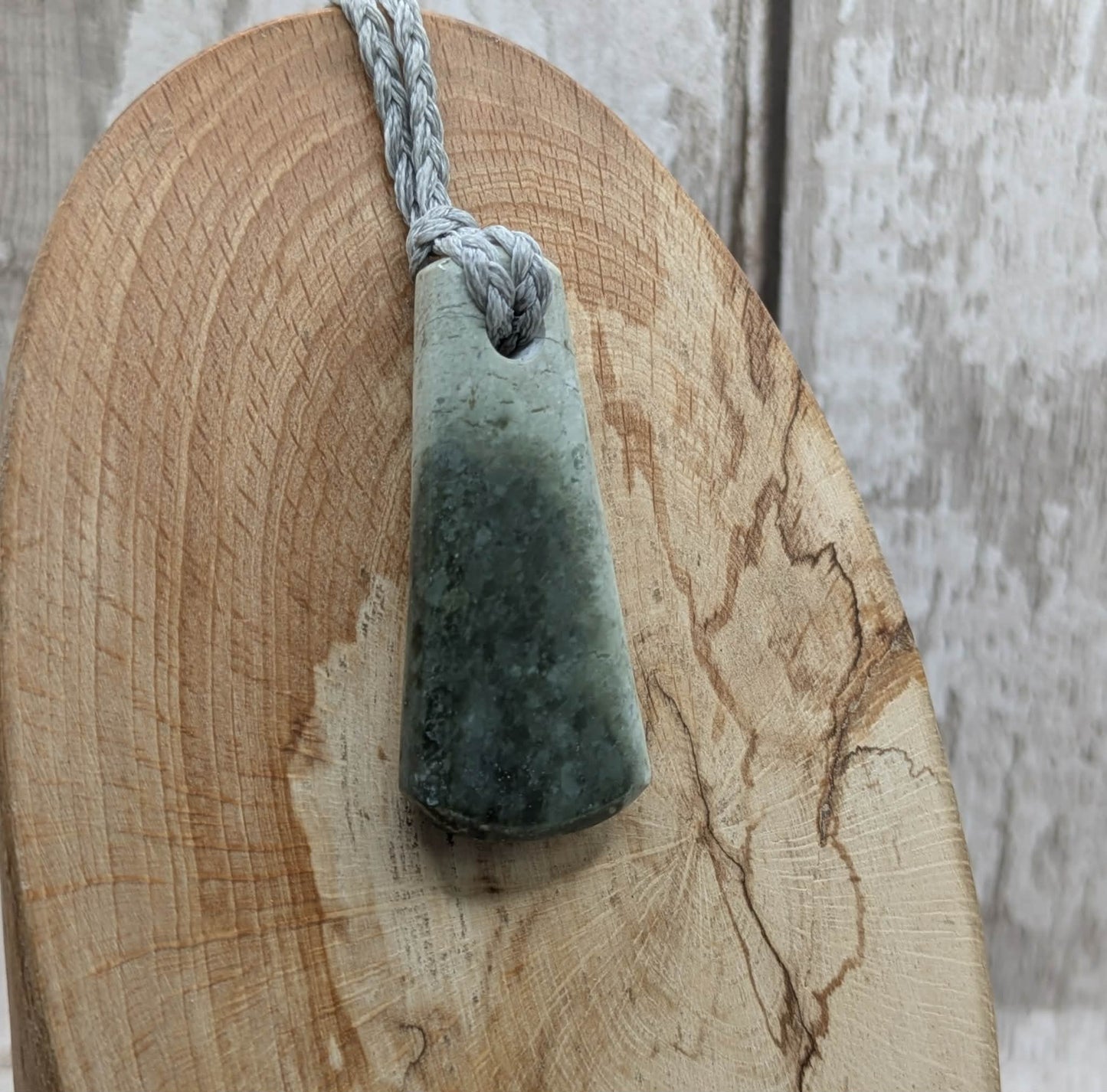 New Zealand Pounamu greenstone nephrite jade roimata pendant.