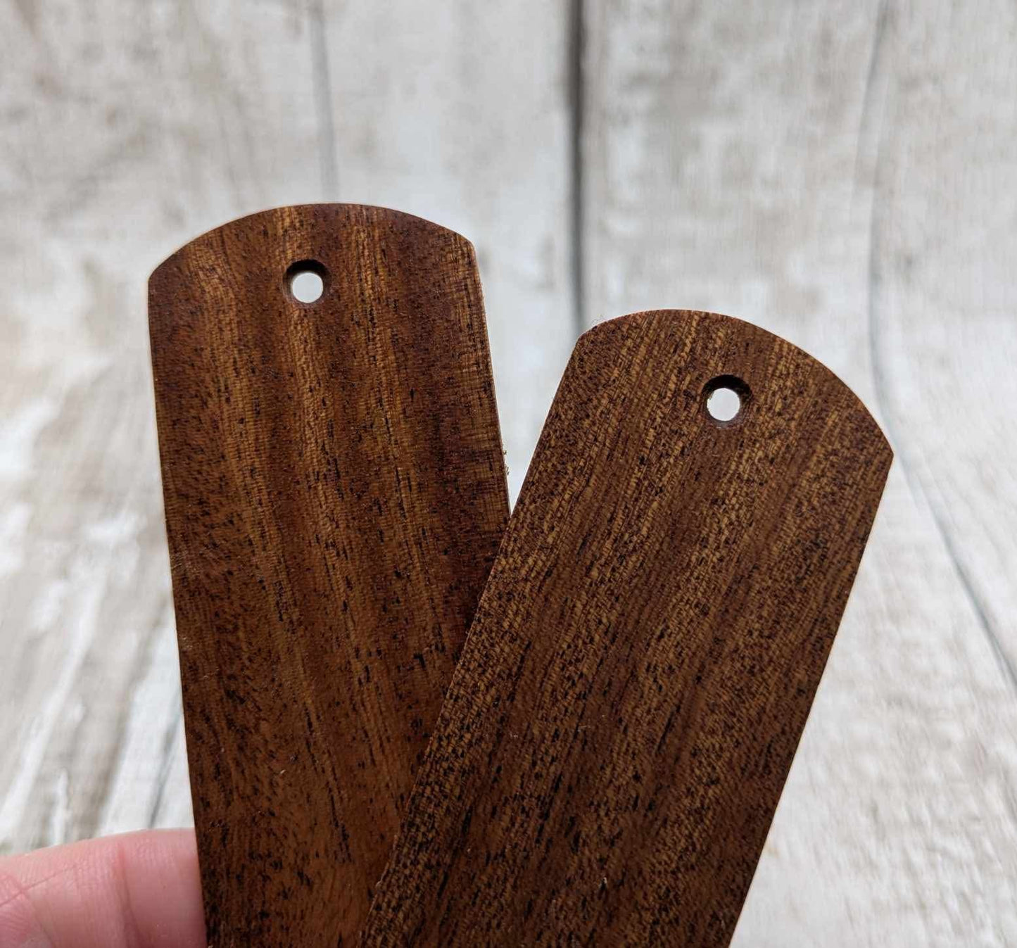 Walnut wood book mark.