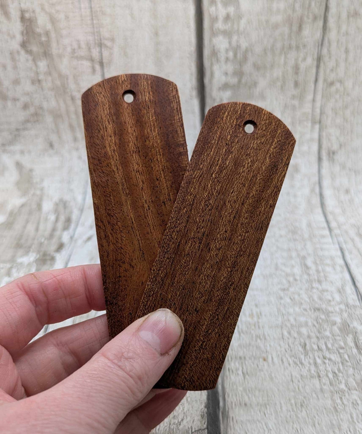 Walnut wood book mark.