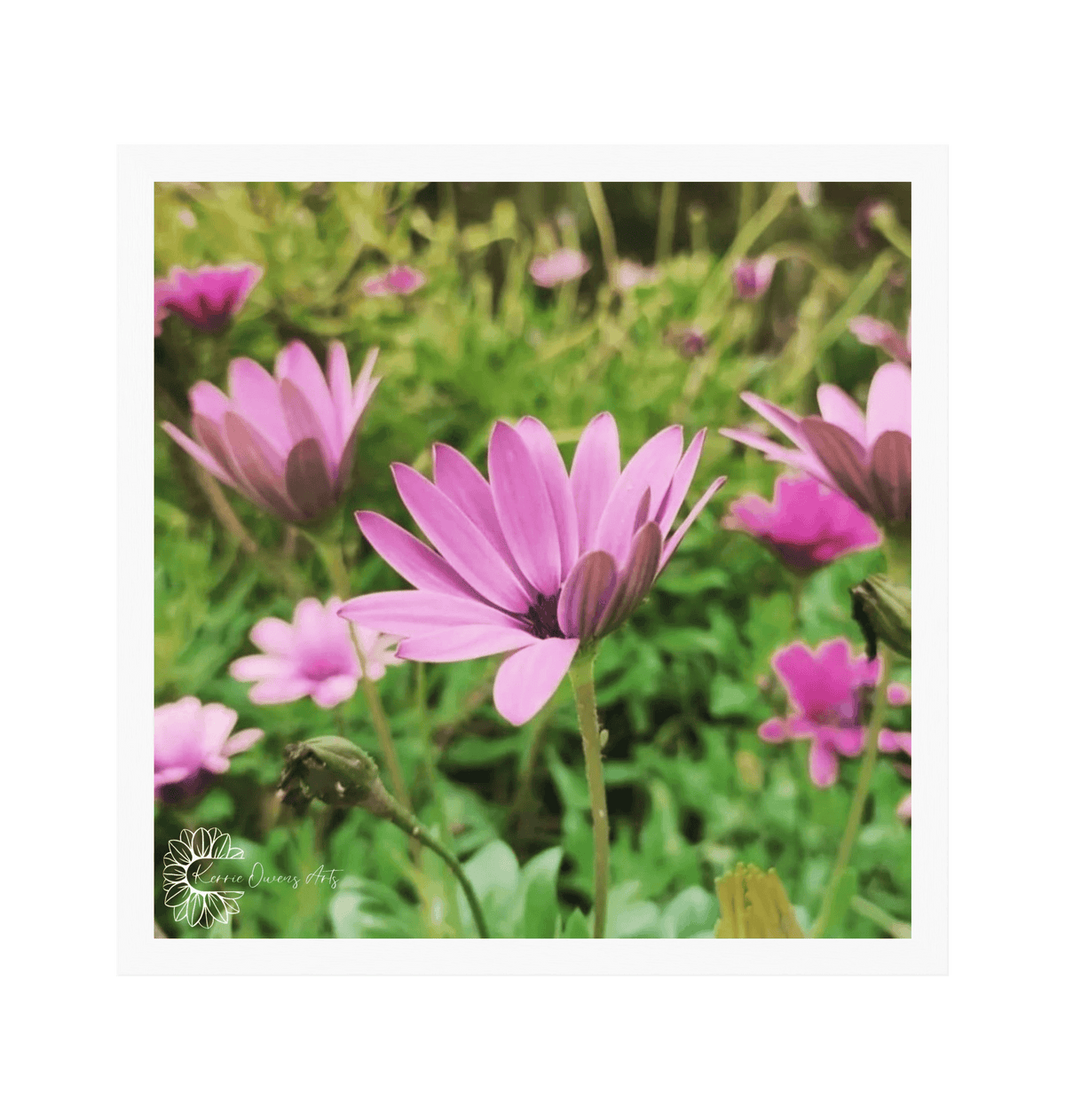 White Frame Framed art print Front
