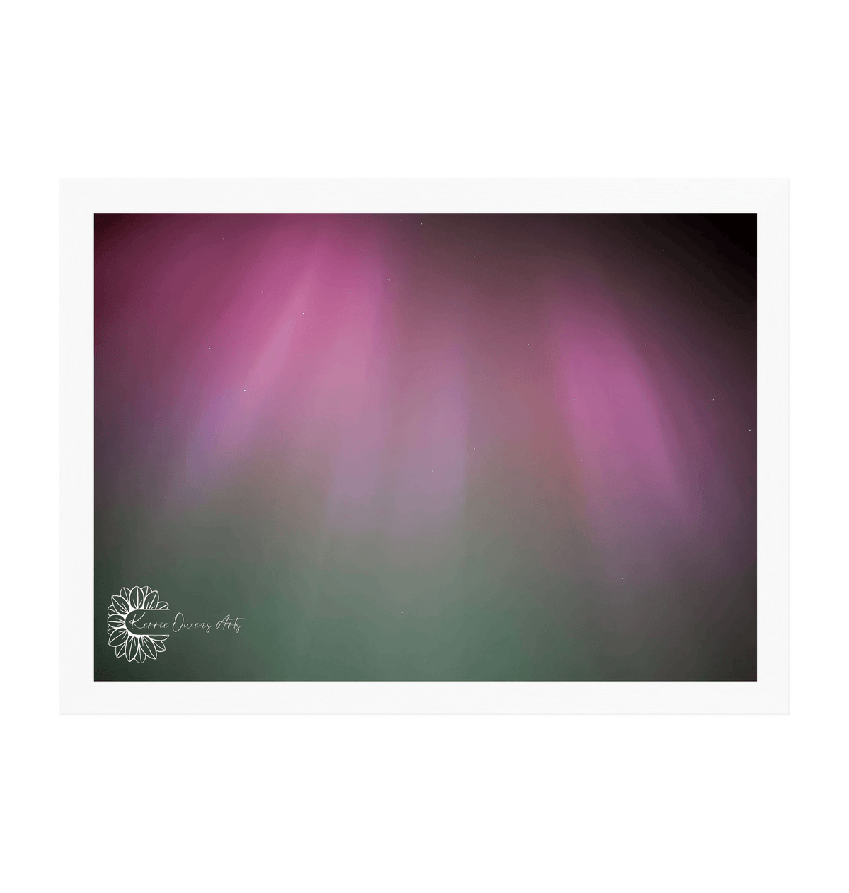 White Frame Framed art print Front