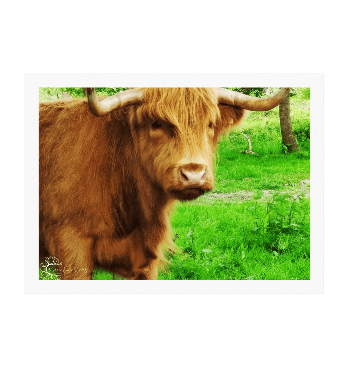 White Frame Framed art print Front