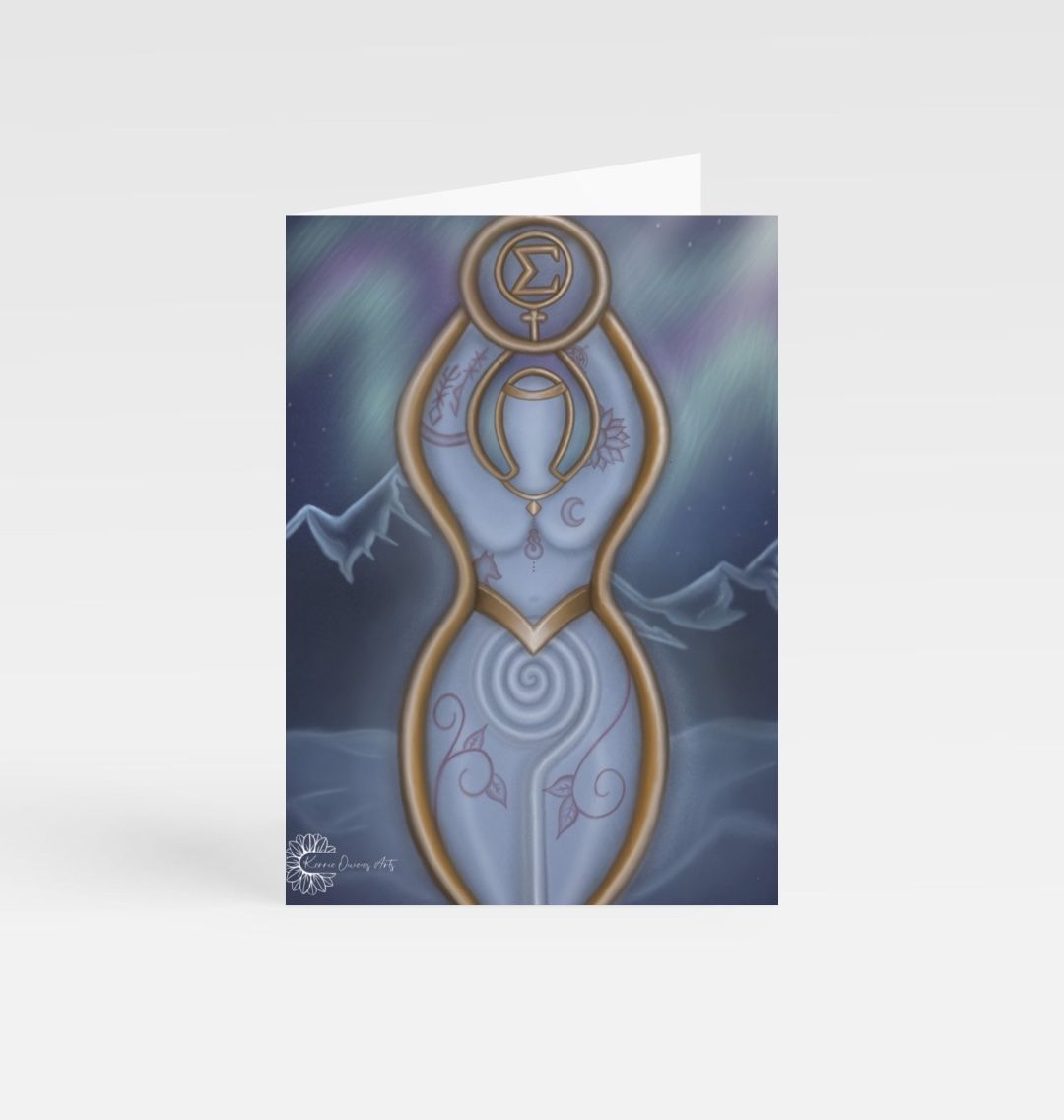 The sigma goddess greetings card.