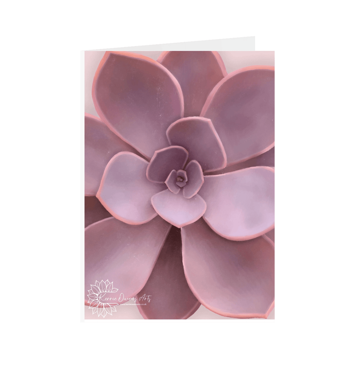 White Printed Greetings Cards Front