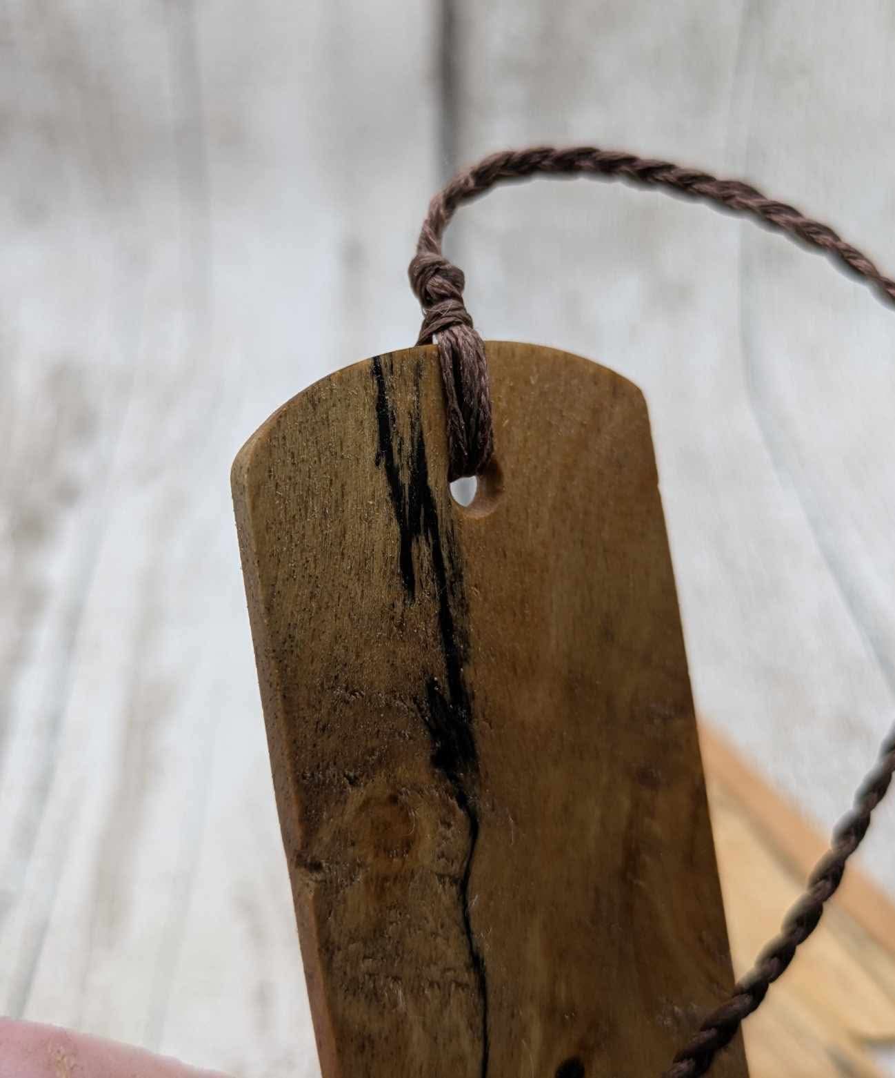 Spalted beech wood bookmark.