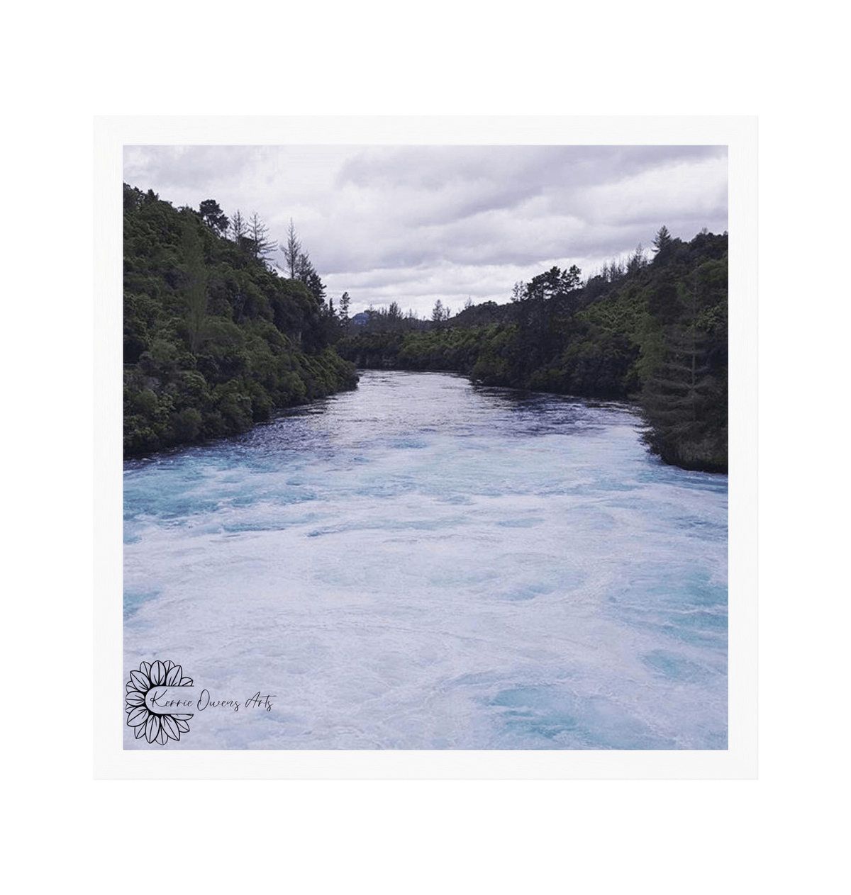 White Frame Framed art print Front