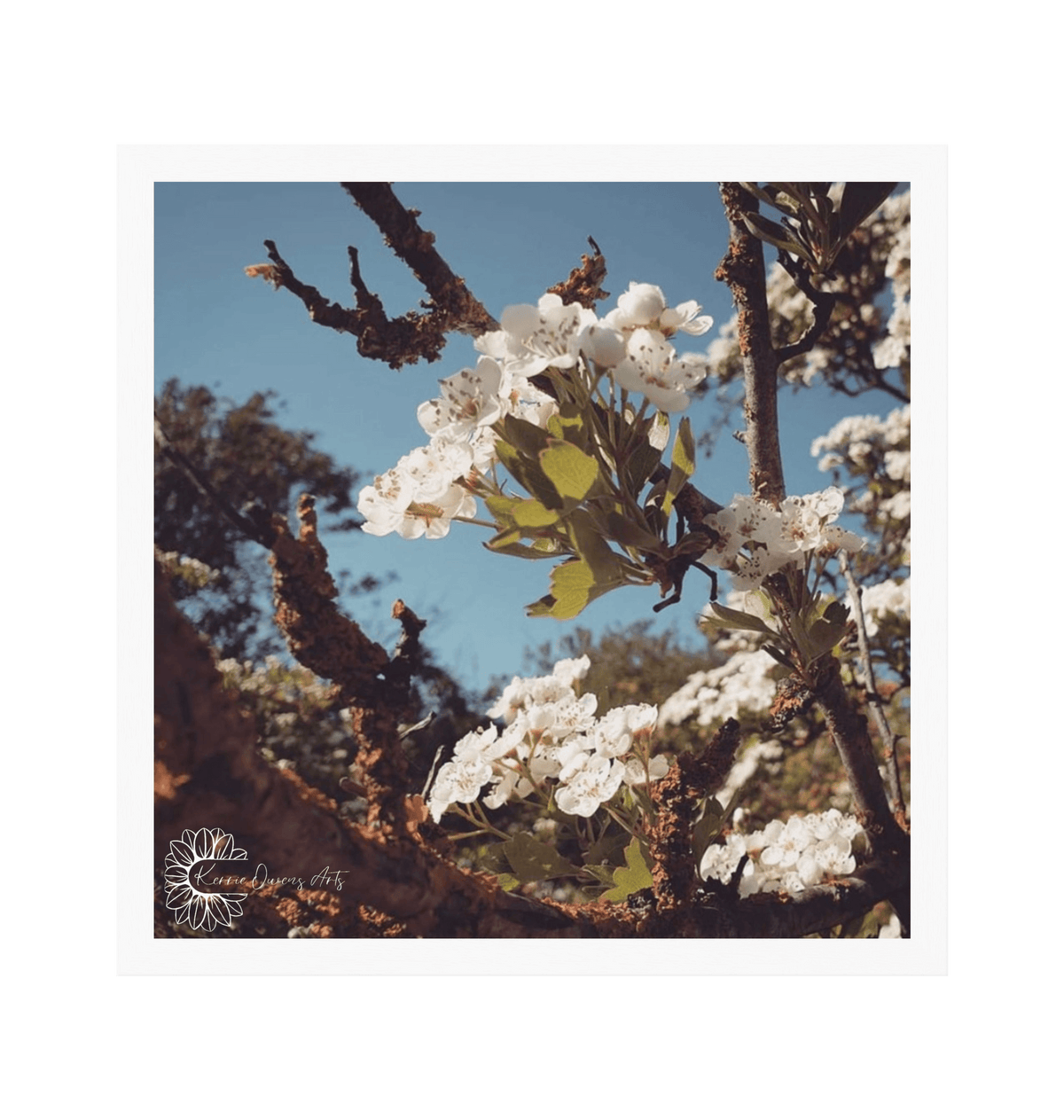 White Frame Framed art print Front