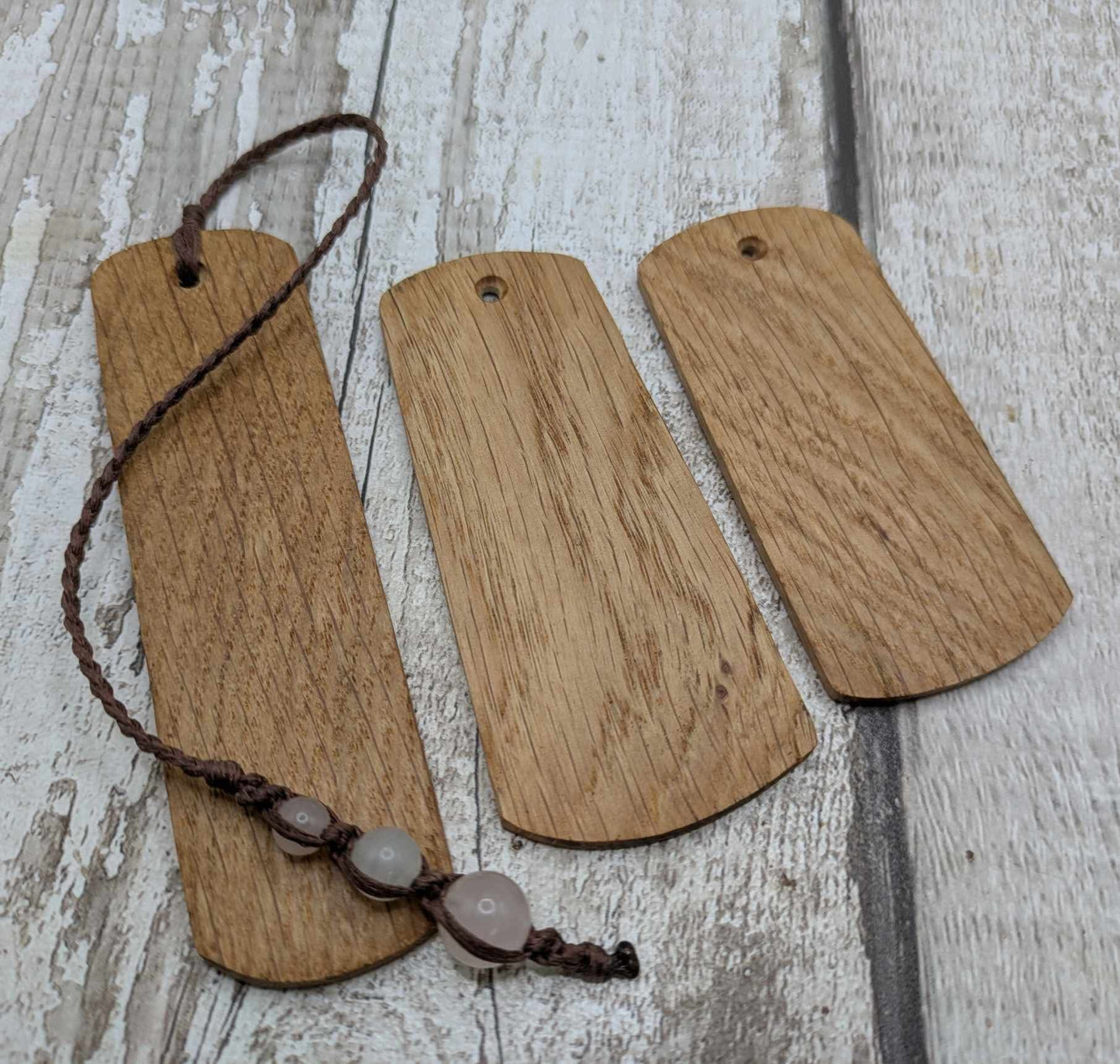 Oak wood book mark.