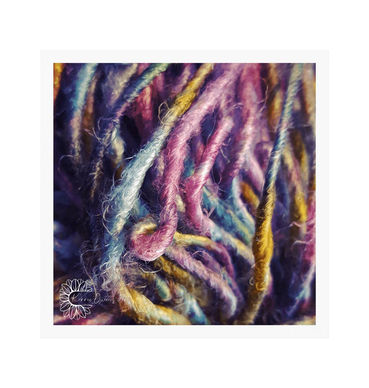 White Frame Framed art print Front