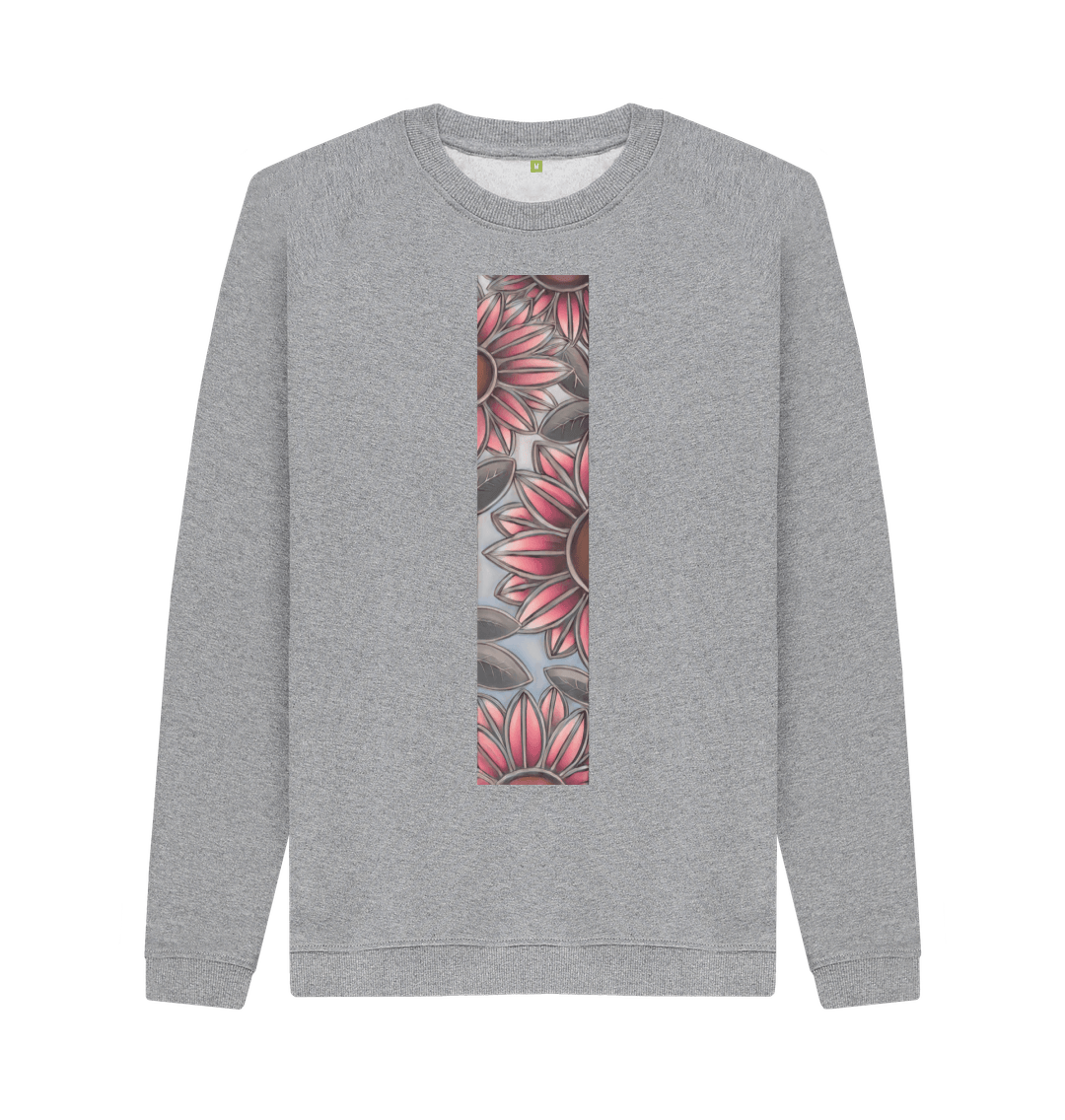 Light Heather Printed Sweater Front