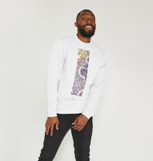 Men’s Rainbow spray painted sweatshirt.