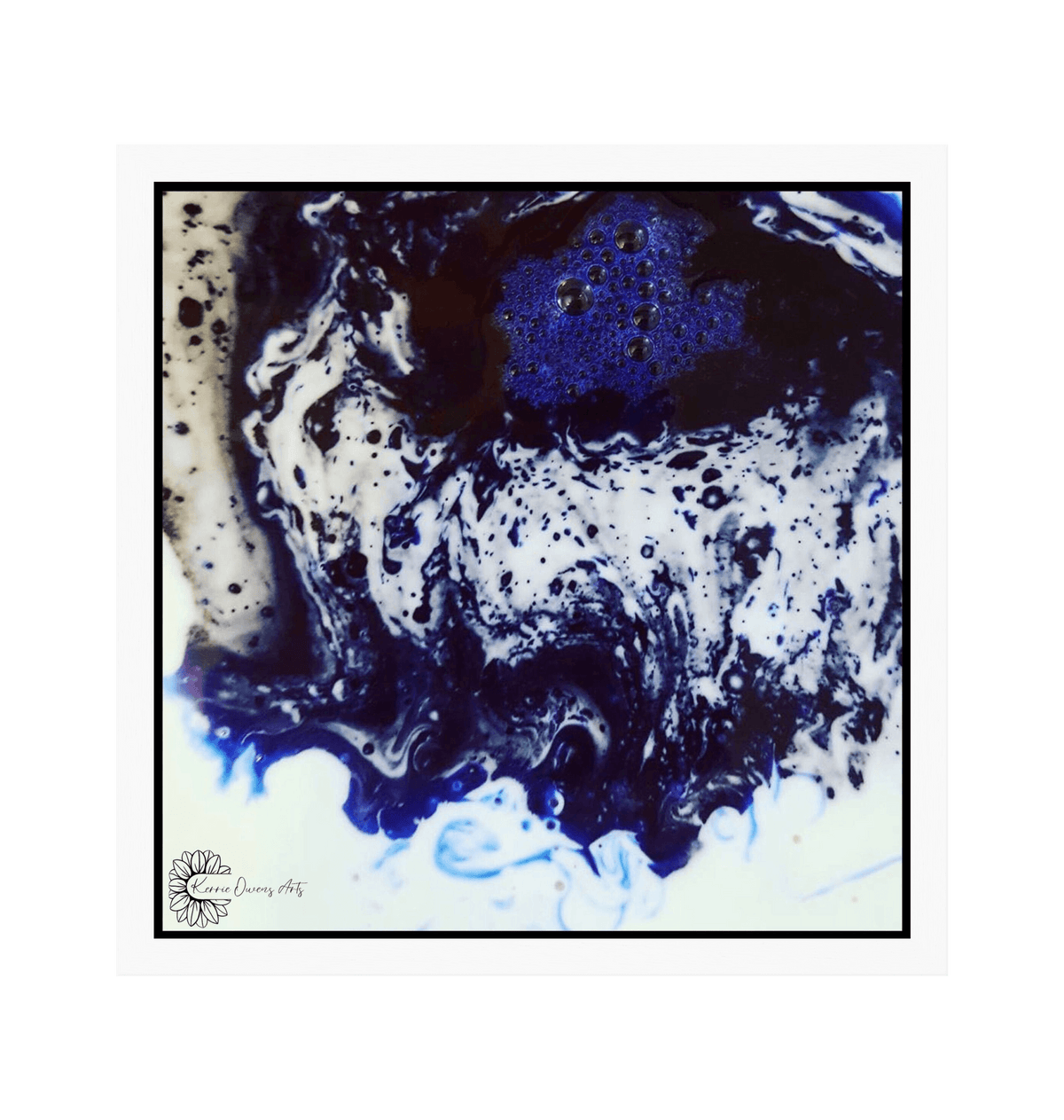 White Frame Framed art print Front