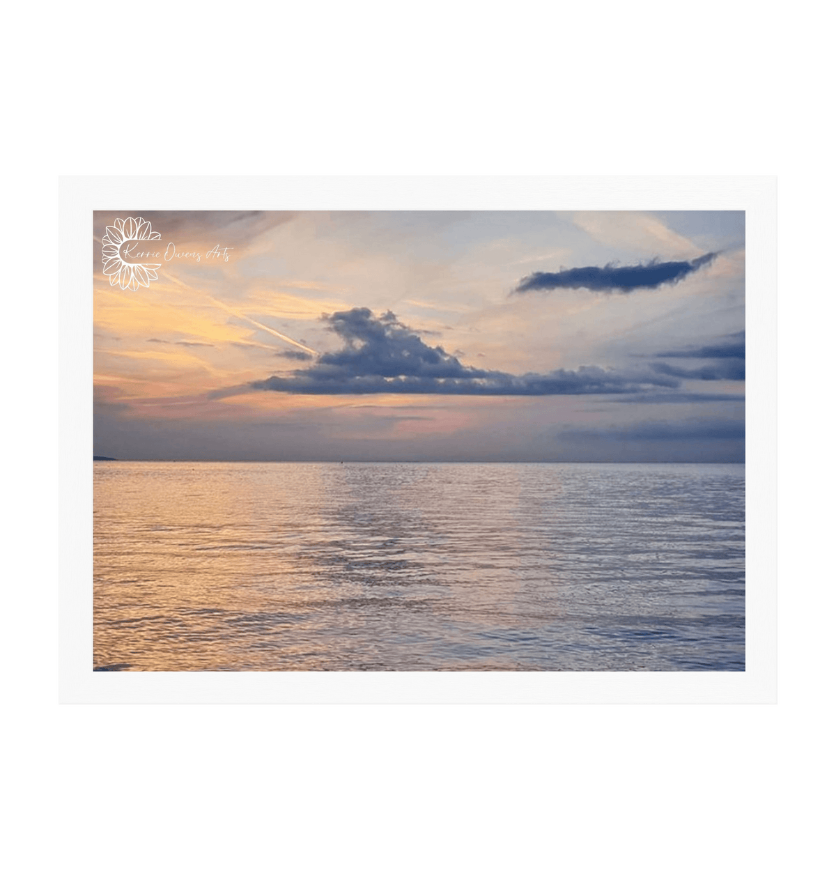 White Frame Framed art print Front