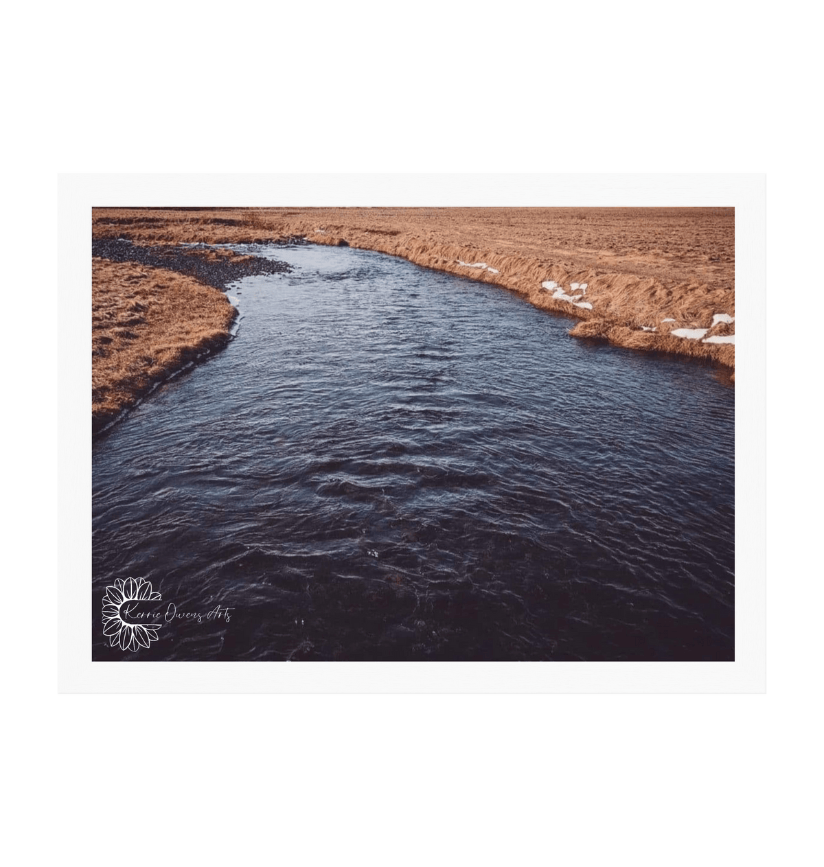 White Frame Framed art print Front