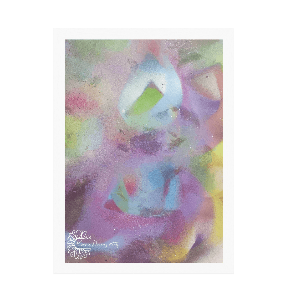 White Frame Framed art print Front