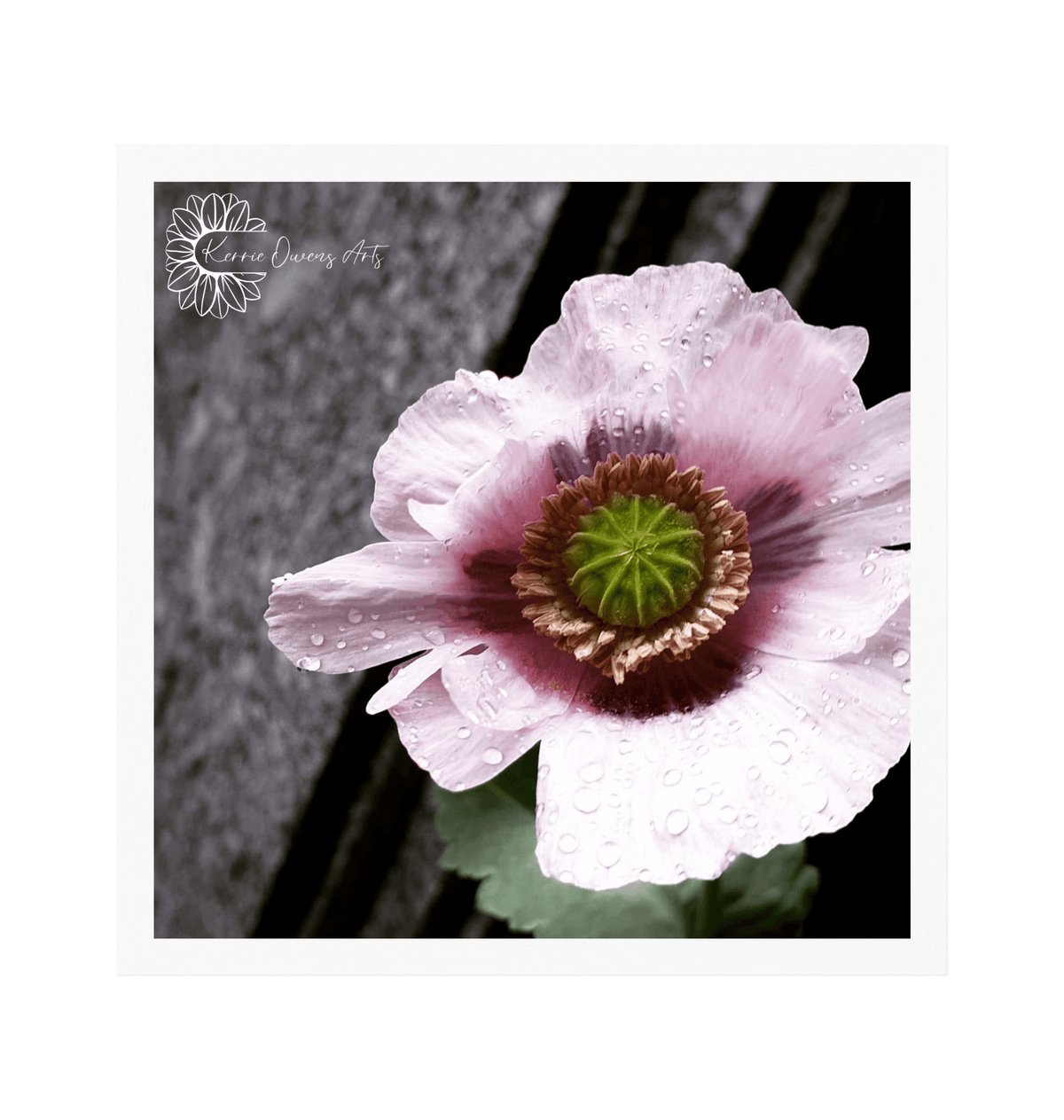 White Frame Framed art print Front