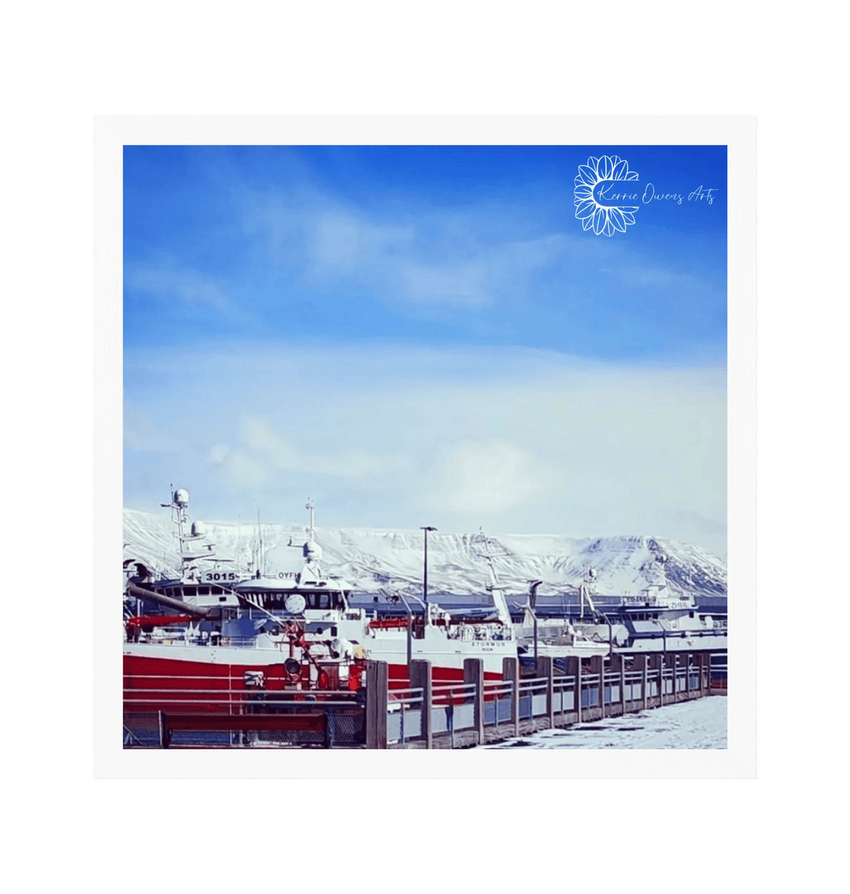White Frame Framed art print Front