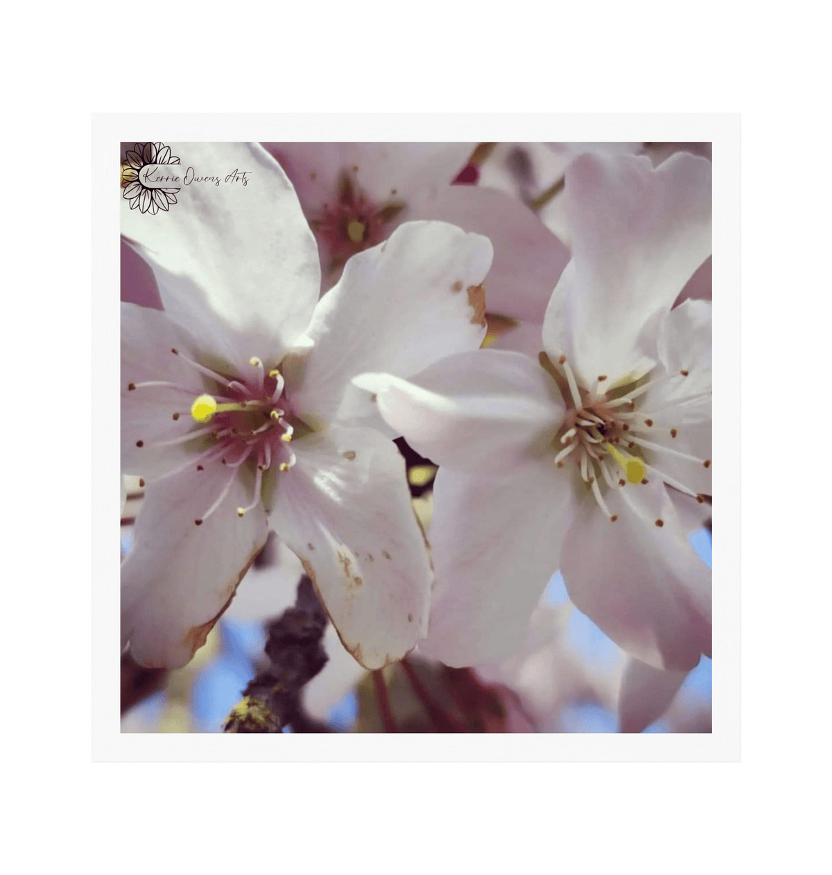 White Frame Framed art print Front