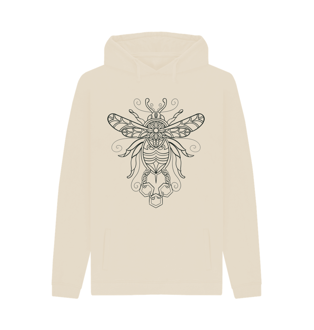 Oat Printed Hoody Front