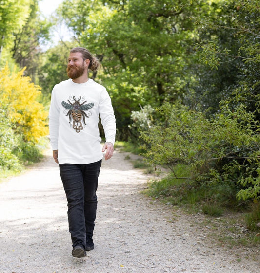 Unisex gilded bumblebee sweatshirt.