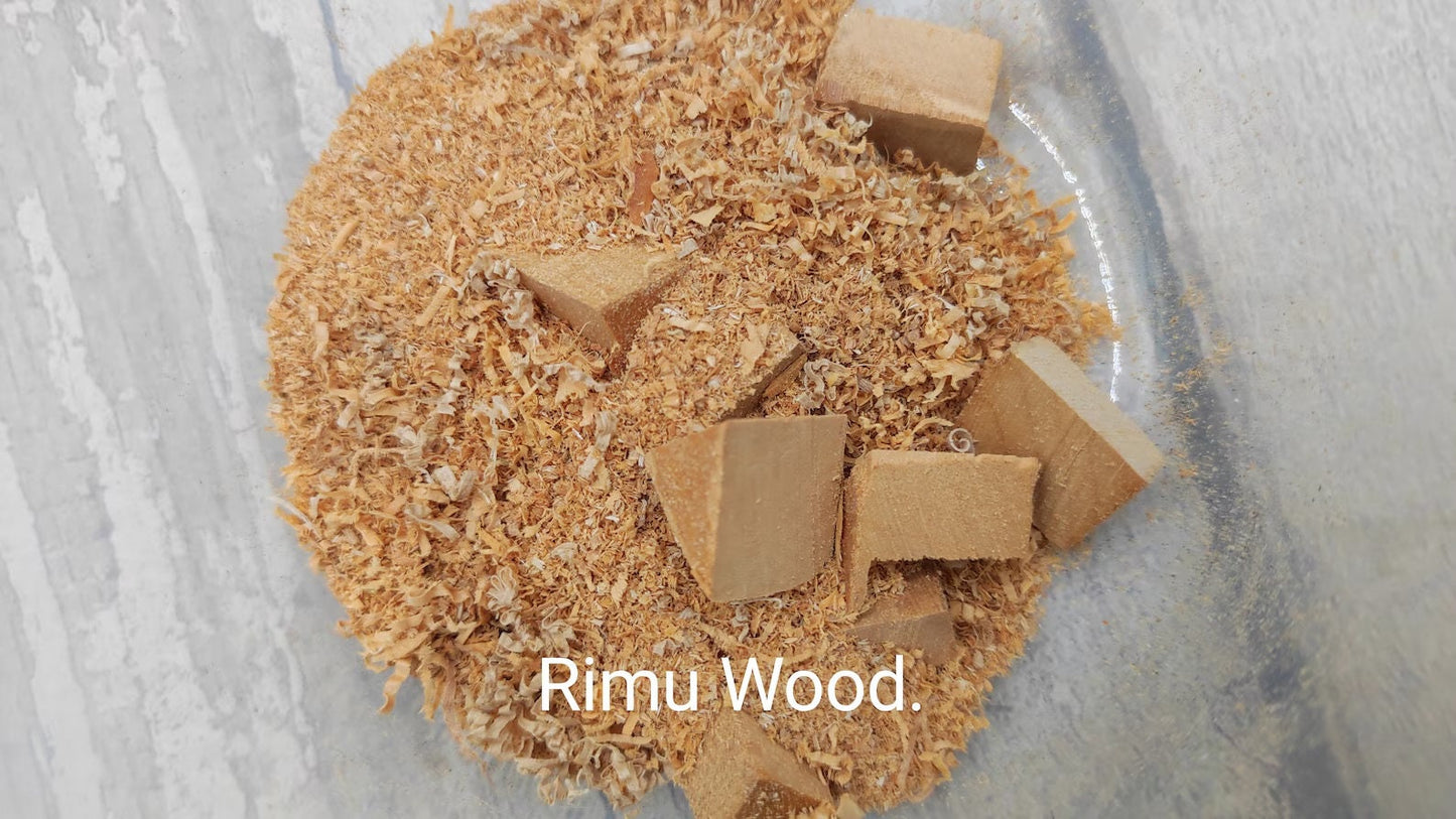 Rimu wood shaving for rituals or recycling.