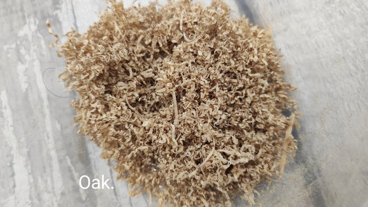 Oak wood shavings for recycling, rituals or spell work.