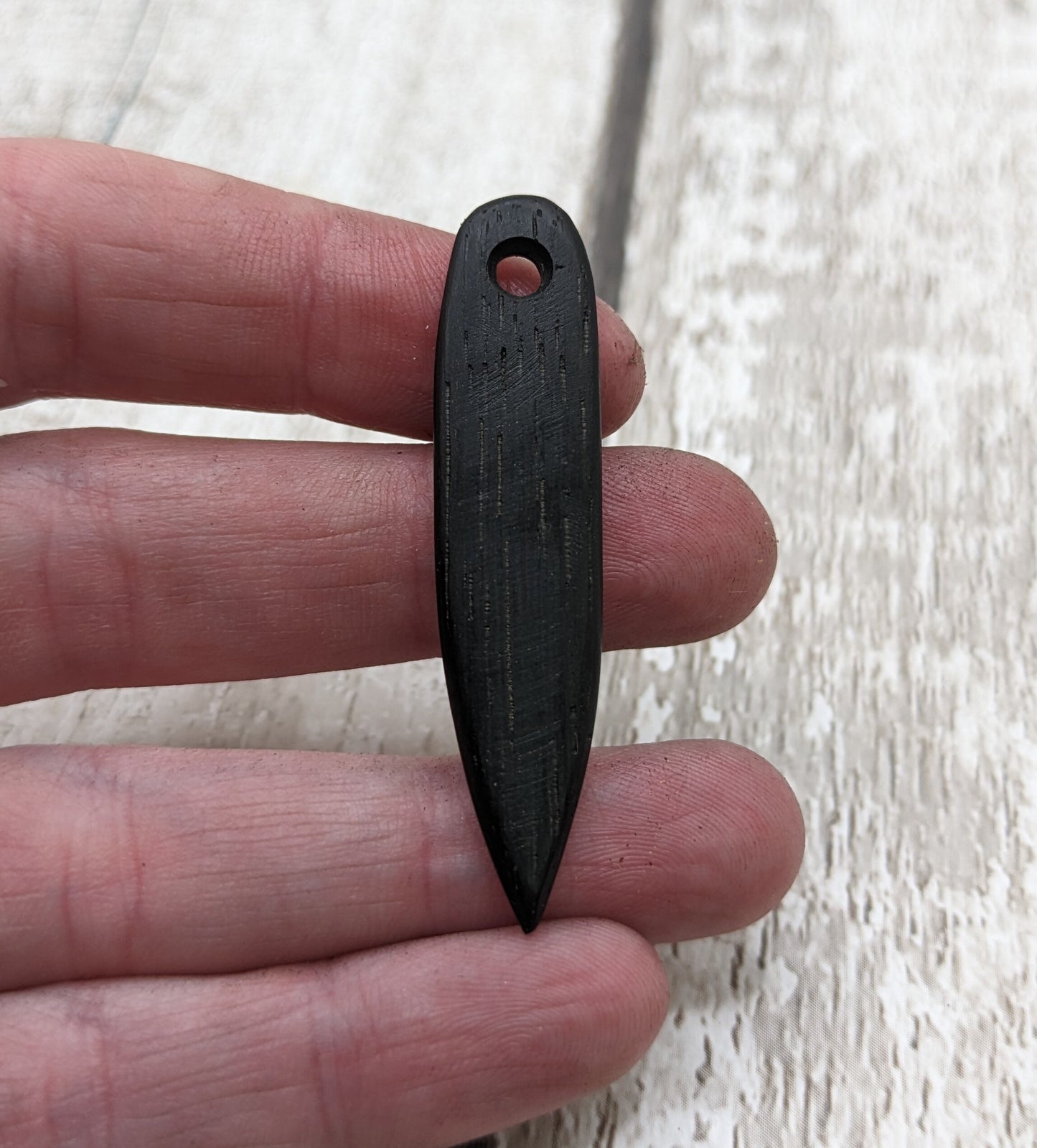 fenland bog wooden oak craft needle.