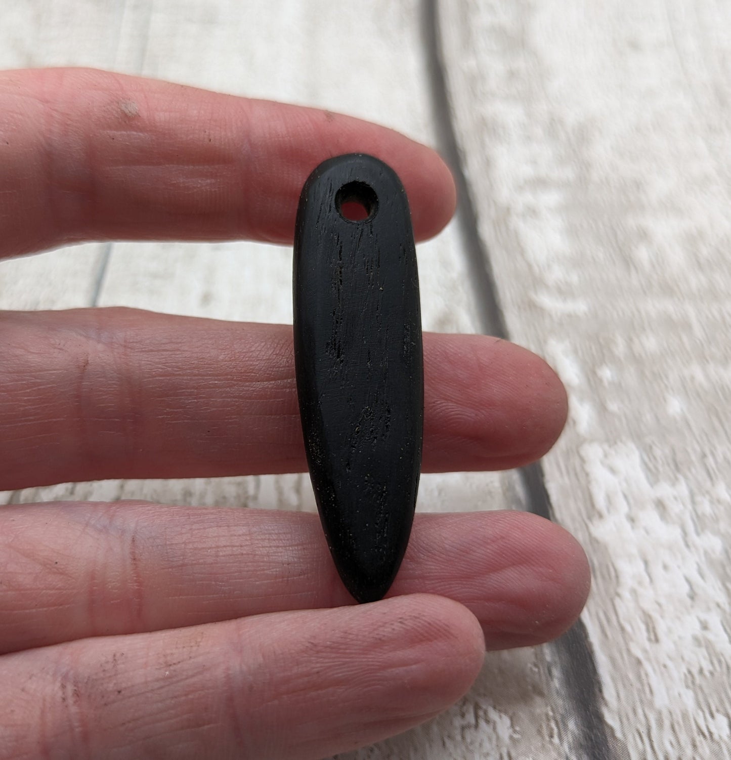 fenland bog oak wooden needle.