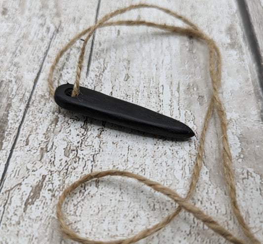 fenland bog oak wooden craft needle