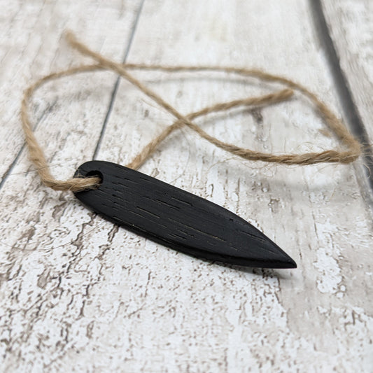 fenland bog wooden oak craft needle.