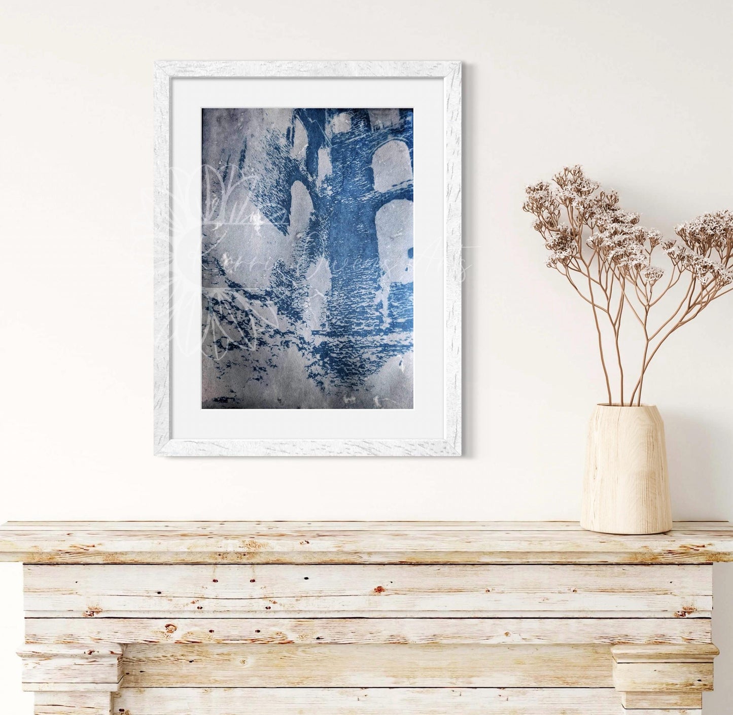 Inside Rochester castle Cyanotype transfer template, digital download, print at home.