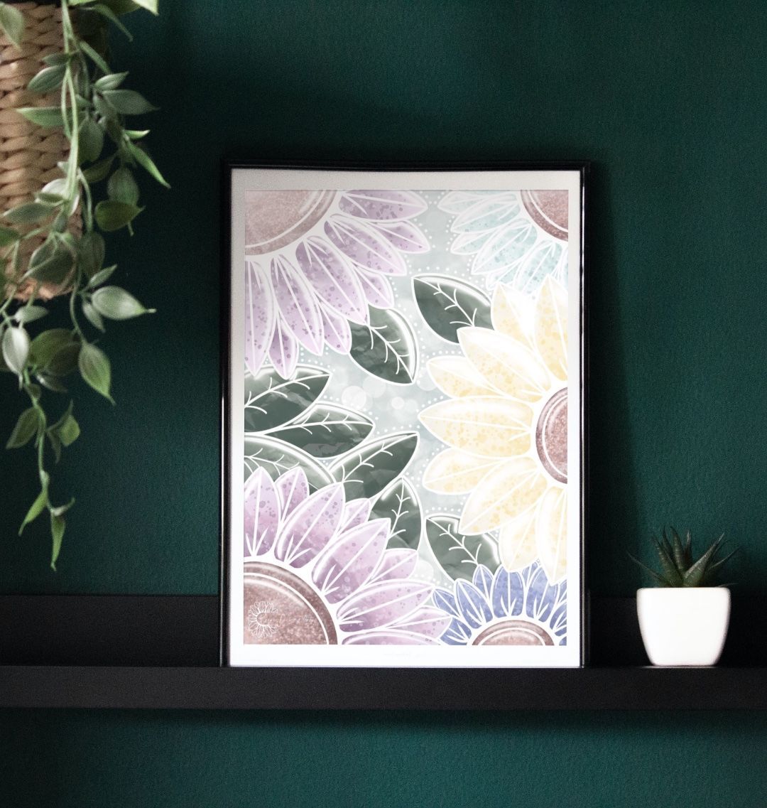In the flower garden poster prints.