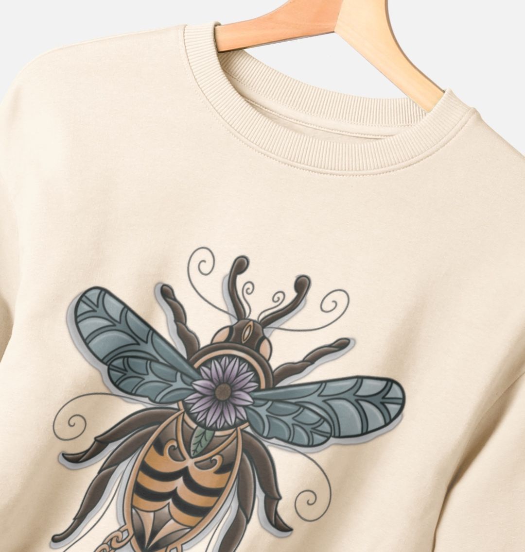 Gilded bumblebee women’s oversized sweatshirt.