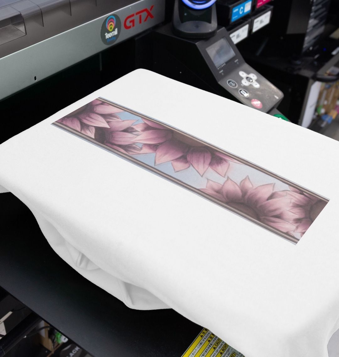 Ladies stripe of pink flowers sweatshirt.